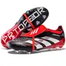 Unisex's Foldable Sporty Sports Football Shoes, Comfortable and Durable Striped Microfiber Upper Football Field Boots, All Seasons Soccer Shoes