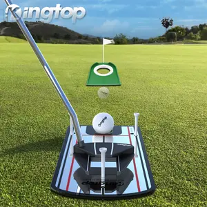 KINGTOP Golf Putting Mirror with Practice Putting Cup - Alignment Training Aids for Consistency & Accuracy - with Carry Bag and Golf Tees, Ideal for Indoor | Outdoor