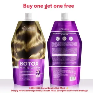 【BOGOF!】KORMESIC Keratin Repair Hair Mask ✨ | Deeply Nourish Damaged Hair, Smooth Frizz, Strengthen & Prevent Breakage. With Hydrolyzed Collagen & Aloe Vera, Easy Absorb & Rinse, Salon-Level Care for Silky, Shiny, Glossy & Healthy Hair.