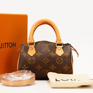 Pre-owned Louis Vuitton PVC Shoulder Bags Monogram Nano Speedy shoulder bag BGP205291