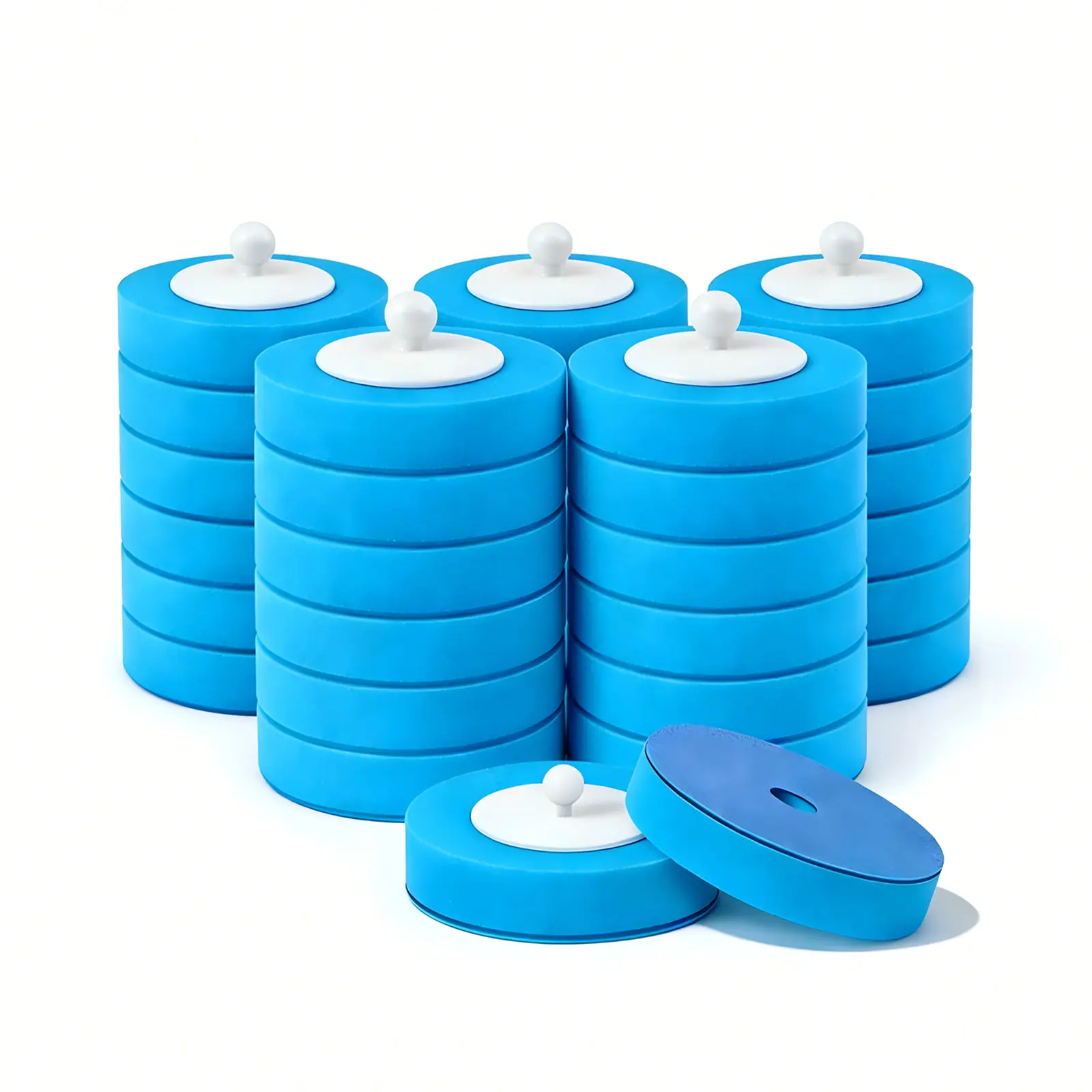 Disposable Toilet Brush Pad Refills, 32-Piece Home Bathroom Cleaning Supplies, Eliminates Need for Soiled Tool Cleaning