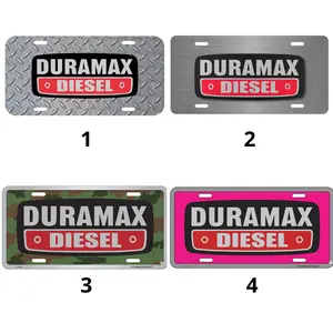 Printed Duramax Truck License Plate Auto Car Tag Diesel Car Accessory Vehicle Decor
