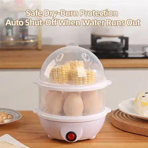 AORAN 2 Tiers Electric Food Steamer for Cooking, Multi Vegetable Steamer with BPA-Free Stackable Baskets, Rapid Egg Cooker Egg Steamer, Ideal for Veggies