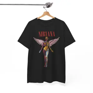 Nirvana Unisex Shirt, Vintage Band Tee | 90s Shirt | Oversized Music Rock