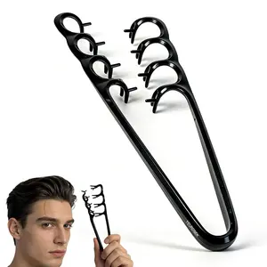 Upgraded Texture Comb, Wide Tooth Comb & Texture Comb for Voluminous Hair, Professional Hair Comb Styling Tool for Men and Women, Fluffy Texture Comb for Volume, Fringe Parting & Curly Hair, Black