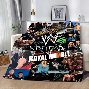 Wrestling TV Printed Blanket Soft Warm Cozy for Home Travel Picnic Sofa Bed Birthday Gift