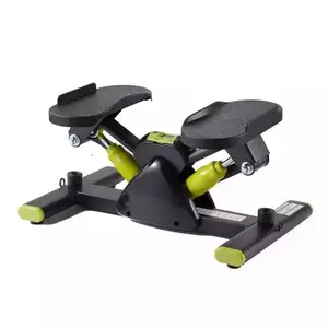 Portable Stair Stepper, Hydraulic Mute Mini Exercise Stepper with Resistance Bands and LCD Monitor,  Training for Apartment Home Gym