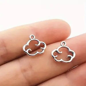 30pcs Cloud jewelry Pendant Handmade accessories materials Antique silver floating cloud pendant for DIY handmade necklace earrings jewelry production Fashion Pendants