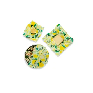 Bee's Wrap Assorted 3 Pack Reusable Beeswax Wraps Containers Kitchen