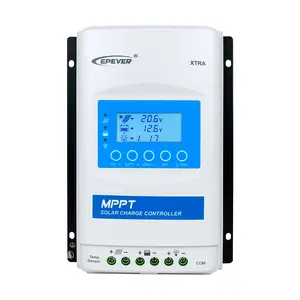 EPEVER MPPT Solar Charge Controller 30A 12V/24V Auto Max PV 100V Solar Panel 390W/780W Charger Regulator for Gel Sealed Flooded LiFePO4 User (XTRA3210N-G3)