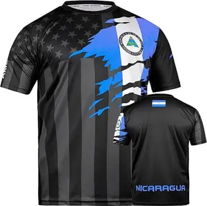 fox & fury Soccer Jersey - Nicaragua Flag - Youth & Adults Sizes
