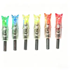 Glow-in-the-Dark Archery Arrow Fletching (6pcs), High Visibility Durable Material, Easy to Apply for Low-Light Hunting, Target Shooting Evening Practice