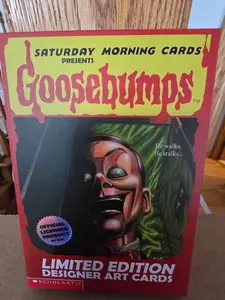 Goosebumps 2025 Hobby Box Saturday Morning Cartoons - chase 1 of 1s and sketch cards!