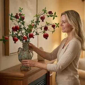 Artificial pomegranate decor