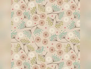 New Forest Winter Flannel | Winter Floral on Dark Cream by Lewis & Irene | 100% Cotton Flannel