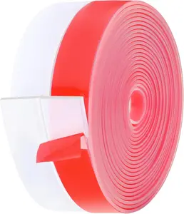 Door Weather Stripping 2IN (W) x 20FT (L) Door Draft Stopper Seal Tape  Seal Strip Self Adhesive Shower Sweep Insulation Tape Side Bottom Strip for Sliding Glass Window Gap, Clear