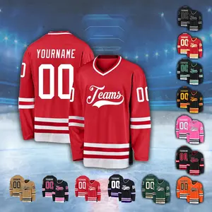 Custom Name Number Hockey Jersey Shirt, Personalized Ice Hockey Jersey For Men Women, Hockey Jersey Sport Team Uniform for Hockey Fans Gift