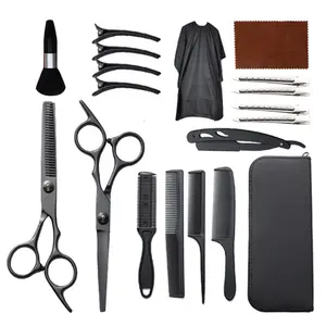 19-Piece Professional Hair Scissors Kit, Stainless Steel Precision Shears for Wet & Dry Hair Cutting, Complete Barber Tools Set with Accessories for Home & Salon Use, Men Women Haircut