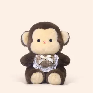 Cute Animal Monkey Plush Toys Kids Doll Birthday Soft Sleeping Gifts Well-behaved Cartoon Stuffed Anima Appease Doll Sweet Gift
