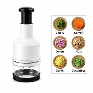 Multifunctional Garlic Chopper, Onion Press, Manual Vegetable Chopper, Easy Clean