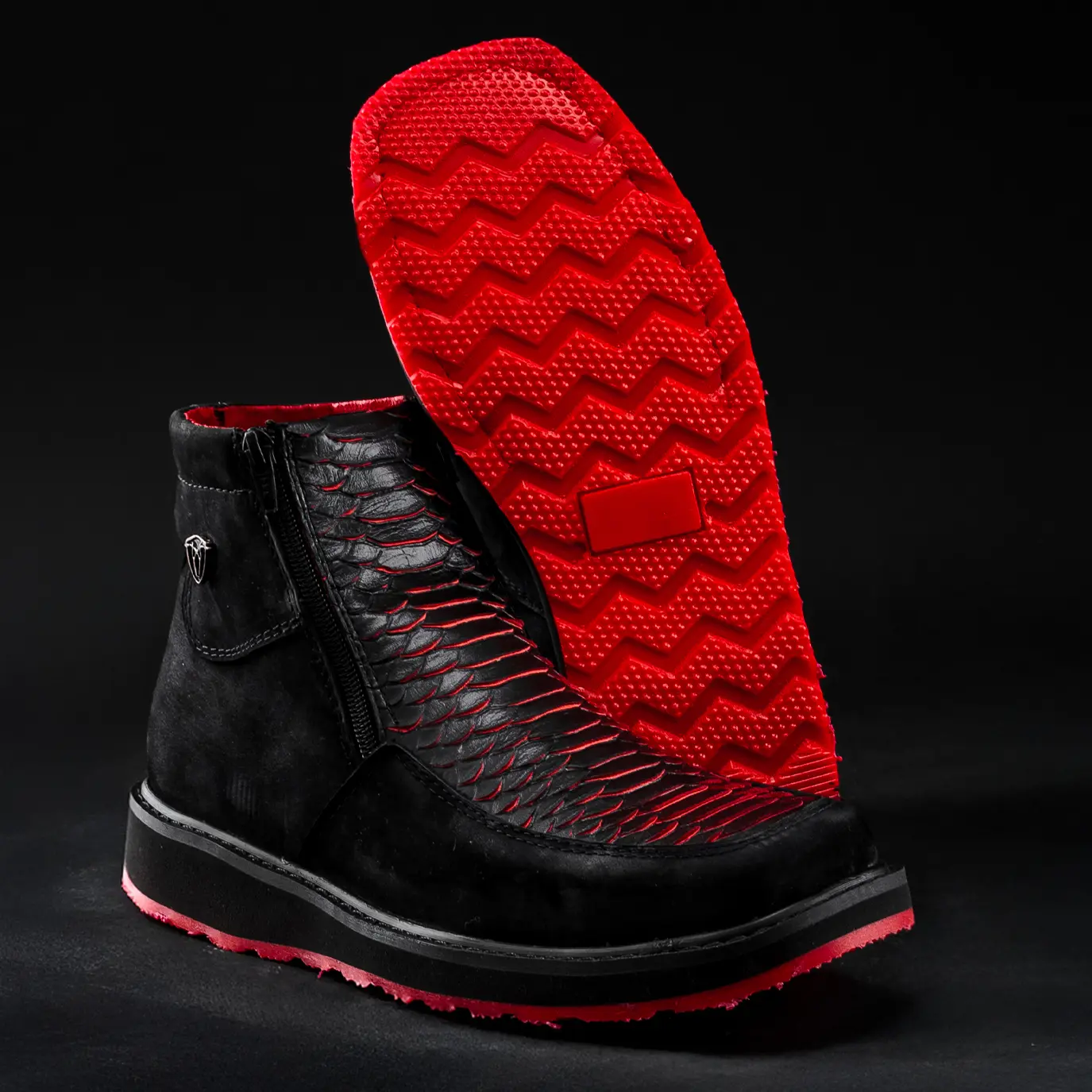 Men's Marcoa Red Contemporary Python Western Boot Men's Marcoa Red Contemporary Python Western Boot