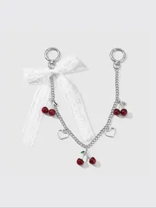 Y2K Style Cherry Bag Charm, Purse Charm, High-Grade Cherry Bag Pendant Ornament, Exquisite Luxury Gift for Women, All Season Accessory, Sparkly Bag Charm, Purse Accessories