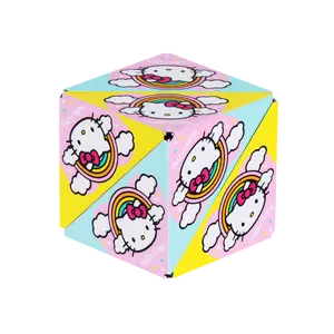 Hello Kitty and Friends Series Magic Shapeshifting Cube - Stimulating Memory Building Fidget Toy - Classic Novelty Collectible infinity cube puzzle