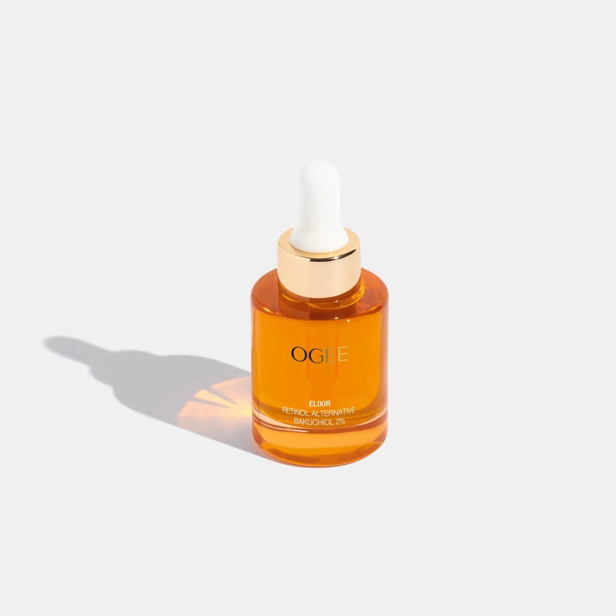 Ogee Retinol Alternative Bakuchiol 2% Elixir - High Powered Organic Brightening Serum for Anti-Aging & Smoothing Effects