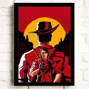 Red Dead Redemption 2 Arthur Morgan John Marston - POSTER NO FRAME