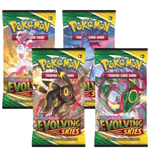 Evolving Skies Booster Pack - Includes 10 Additional Game Cards, 8 Card Game, 10 Trading Card Game