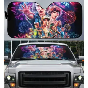 Stranger Things Graphic Auto Car Sun Shade