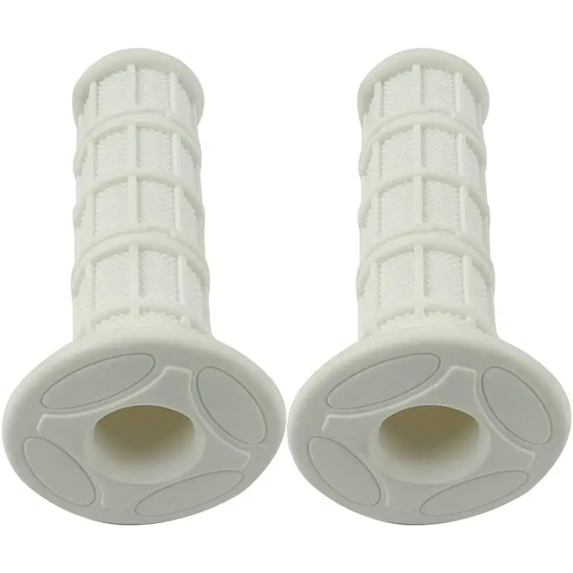 Motorcycle Hand Grips with Skull Pattern, Soft Rubber Anti-Slip Lock-On Design, Fits 7/8" 22mm-24mm Bars for Dirt Bikes and Off-Road Motocross, Motorbike, Vehicle Accessories, Motor Parts Accessories, Adults, Off-Road Riding, Lock-On Type, Handlebars