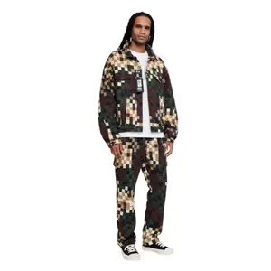 FWRD DENIM NEW YORK Checkered Denim Jacket for Men - Stylish & Comfortable - Perfect for Casual Wear