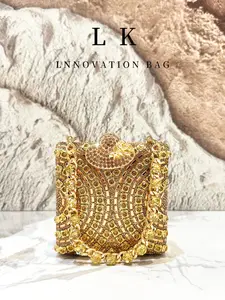 Luxurious Rhinestone Handbag for Women, Mini Crystal Box Clutch, Elegant Evening Crossbody Bag, Stylish Crossbody, Party Wedding Ball Gown Purse, Handbag Shoulder Bag