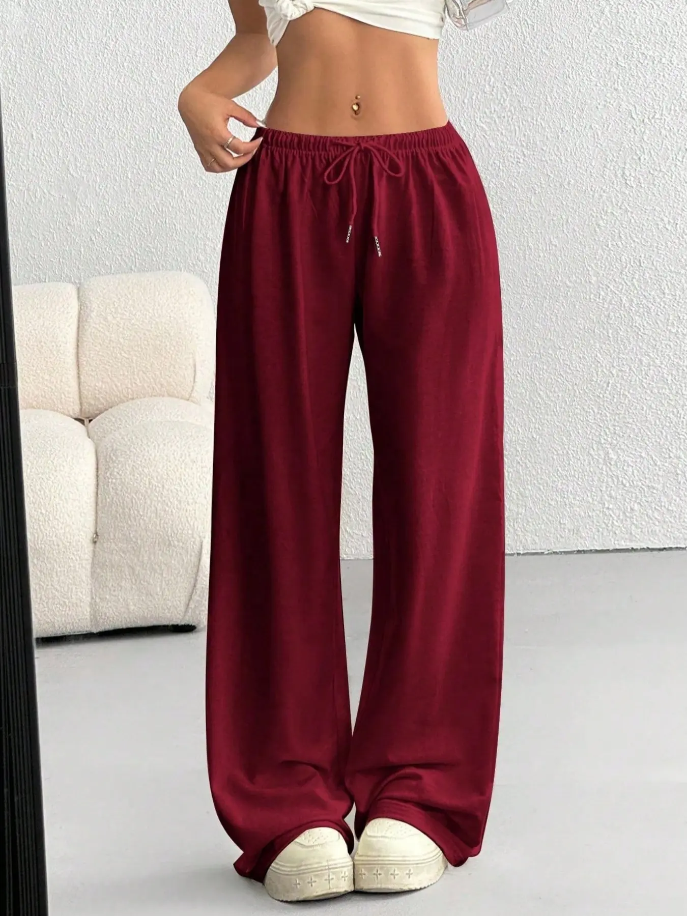 Casual Pants, Fashion, Baggy, Loose, Women, Slimming and Comfortable Lazy Girl Style, Essential for Sports, Leisure, Travel, Everyday, Daily Wear, Bottom