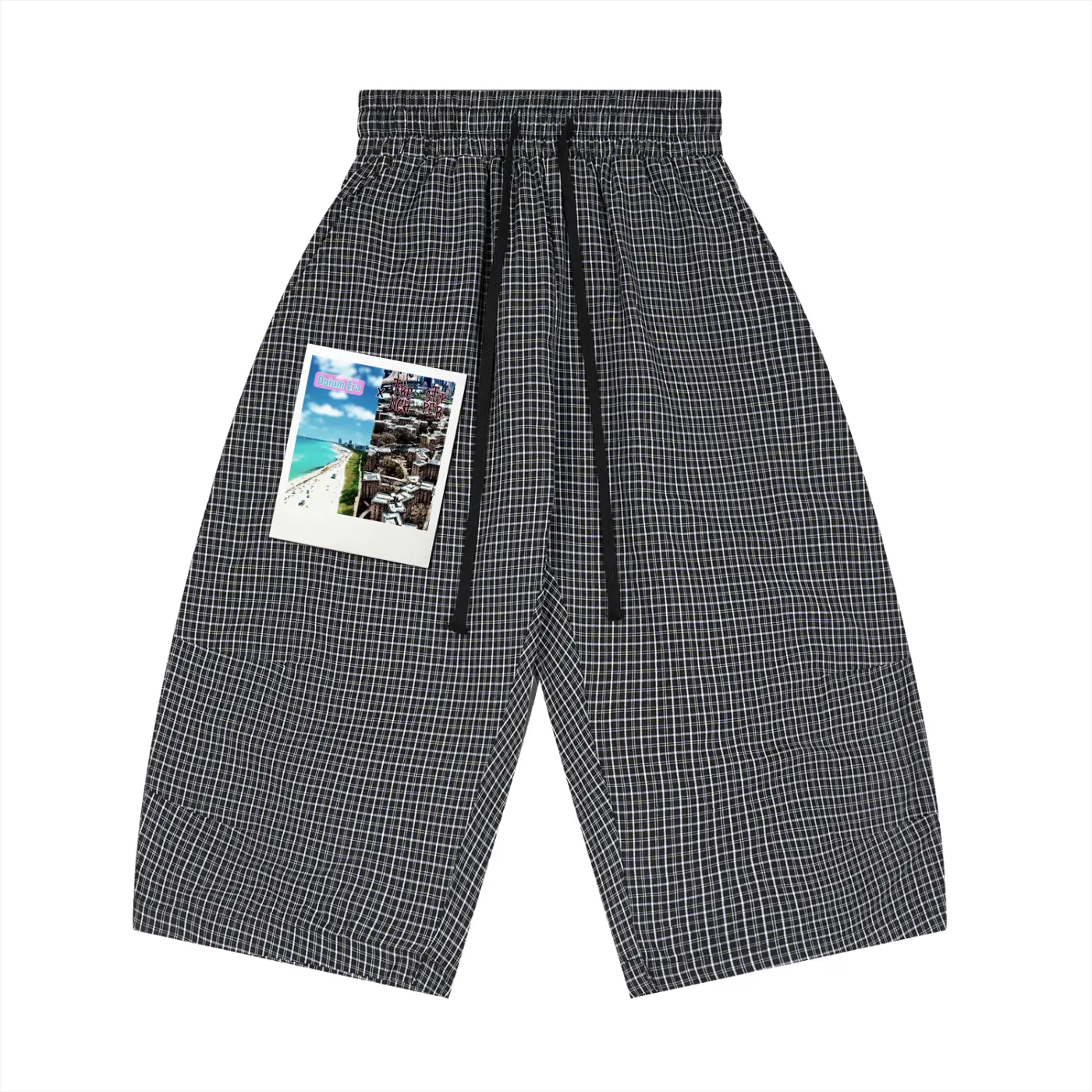 Opium Era Plaid Loose 3/4s Shorts