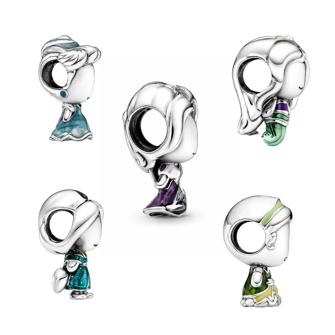 925 Sterling Silver Fantasy Girls Charms Elegant Soft