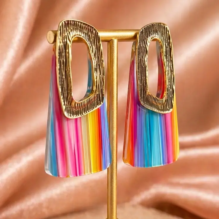 Color Me Bad Statement Earrings - Bold and Eye-Catching Design for Everyday Wear