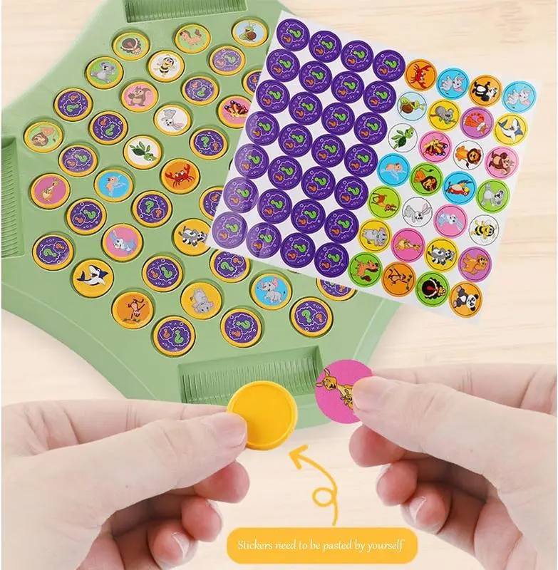 2-Player Memory Flip Chess Game, Brain Training Logic Toy Improves Observation & Concentration