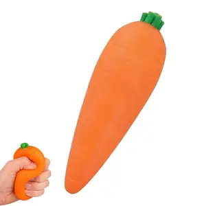 Carrot Squishy, Squishy Fidgets, SlowRising Stress Relief,2026 New RealisticCarrot Shaped SqueezesBalls, Soft Cute FruitAnxiety Relief DoughDecompression Gift