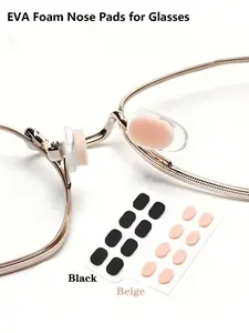 40/8pcs EVA Soft Foam Nose Pads for Glasses,Eyeglasses Nose Pad Reducing Pressure on The Bridge of The Nose Anti-Indentation Sponge Pad Eyeglasses Adhesive Super Soft Lifting Nose Pad - Self-Adhesive, Anti-Slip, Ultra-Soft & Lightweight Comfort Protection