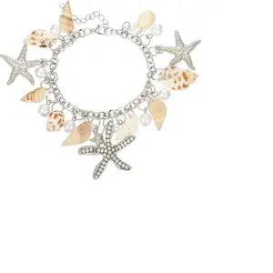 RUOFFETA Shell Starfish Necklace Bracelet Conch