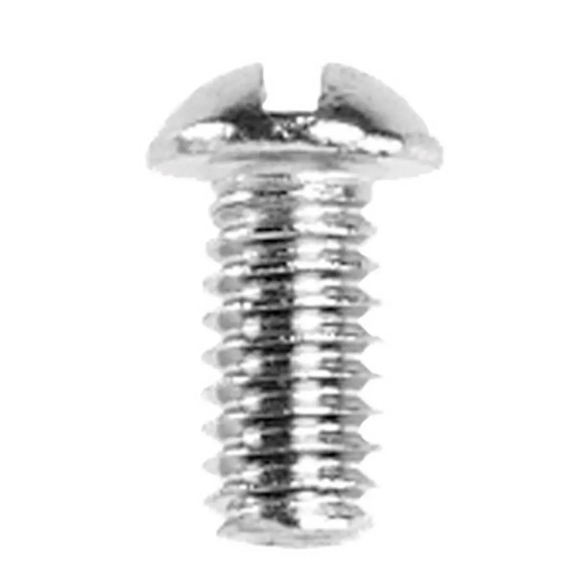 Danco 35150b Bibb Screws, 5-Pack, 10-28 x 3/8 Inches, Chrome-Plated Brass, Slotted Round Head, Fully Threaded for Faucet Fixtures, 10-28X3/8", Hardware, 10-28 X 3/8 In.
