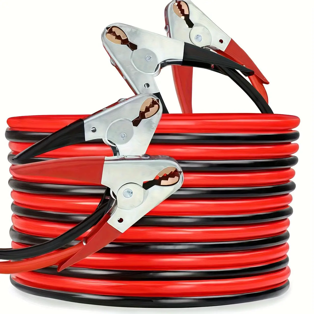 DKRIQIE Heavy Duty Car Booster Jumper Cables Kit (1 Kit), 2GA Heavy Cable 800A 20-ft Vehicle Accessories with Professional Clamps & Carry Bag for Jump Starting Cars, SUVs