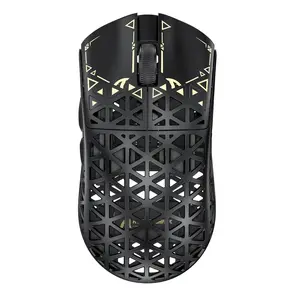 ATTACK SHARK R5Ultra 8K Carbon Fiber Wireless Gaming Mouse with 42000 DPI -PAW3950 MAX Sensor -39g Ultra-Lightweight-Nordic 52840 MCU Chip-Wired/BT/2.4GHz Wirelss Programmable Mouse for PC/Mac (Black)