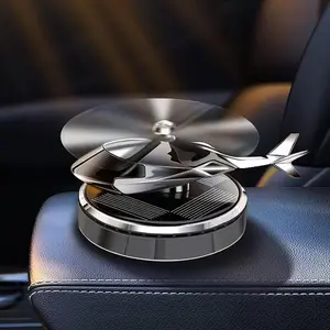 Car Air Freshener, Car Fragrance, Car Scents, Solar Powered Rotating Helicopter Aromatherapy Diffuser, Aviation Aluminum Alloy Indoor Decor Accessory
