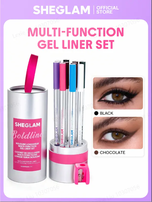 【FREE SHIPPING】SHEGLAM Boldline Longwear Multi-Function Gel Eye Liner Set