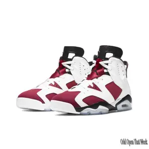 White & Crimson High-Top Sneakers with Black Accents – Premium Leather Upper, Cushioned Midsole & Durable Rubber Outsole, Retro Streetwear Style for Men & Women