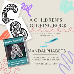Mandalphabets Children’s Coloring Book