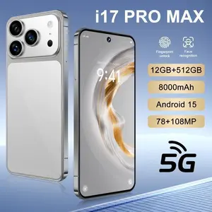 A 17 Pro Max 5G Phone 108MP+78MP Dual Camera 7.3" Screen 12+512GB 8000mAh Fast Charging Unlocked